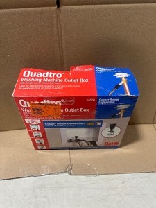 Oatey Quadtro 2 in. Copper Sweat Connection Washing Machine Outlet Box with Water Pressure Regulator  Customer Returns See Pictures