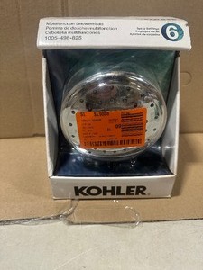 KOHLER Daisyfield 6-Spray Patterns with 1.75 GPM 4.94 in. Wall Mount Fixed Shower Head in Polished Chrome Customer Returns See Pictures