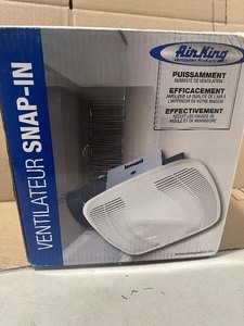 Air King Snap-In Installation 100 CFM Bathroom Exhaust Fan  Customer Returns See Pictures