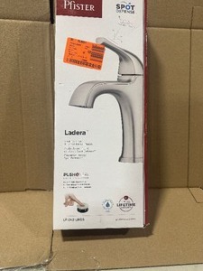Pfister Ladera Single Handle Single Hole Bathroom Faucet in Spot Defense Brushed Nickel  Customer Returns See Pictures