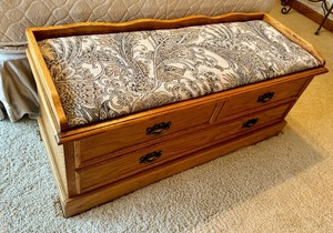Oak Cedar Storage Bench