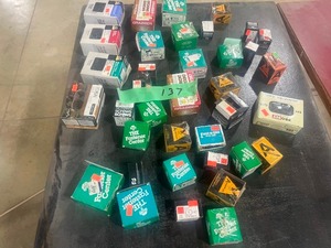 TABLE FULL OF AN ASSORTMENT OF SCREWS