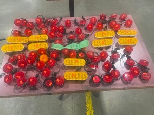 TABLE FULL OF LED MARKER LIGHTS