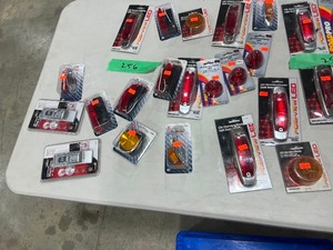 TABLE FULL OF LED TRAILER SIDE MARKER LIGHTS