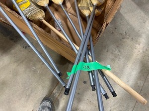 9 SWEEPING BROOMS