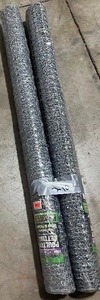 2 ROLLS OF 20 GA. 48 X 25 POULTRY NETTING