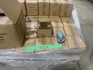 PALLET FULL OF LOCKABLE CASTORS