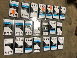 Lot of Architectural Mailboxes 4 in. x 4 in. Post Adapter in Black with 3 Mailbox Mounting Options   Customer Returns See Pictures