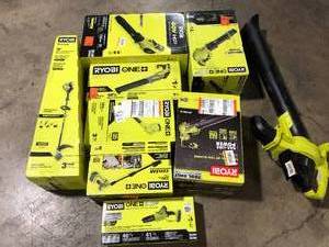Lot of Assorted Ryobi Lawn Care Items Various Models and Conditions  Customer Returns See Pictures