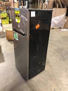 Magic Chef 7.3 cu. ft. 2-Door Mini Fridge in Platinum Steel with Freezer  Customer Returns See Pictures