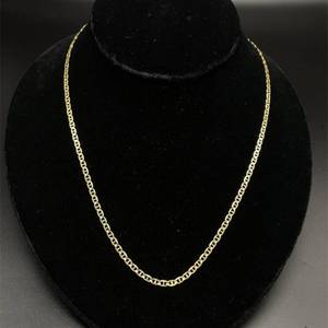 Mariner Link Chain Necklace in 14k Solid Yellow Gold - 20 Long $1,620 Retail