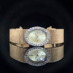 Stunning Mid-Century Modern Geneva Watch with 1 Carat of Diamonds in 14k Solid Gold - 38.1 Grams $5,200 Retail VIDEO