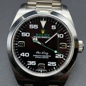 Rolex Air King 116900 - Black Dial, Very Good Condition, Complete Set with Box and Papers - Timeless Elegance in Every Second $8,500 Retail