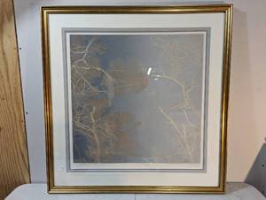 lot 15 image: Framed Nightfall Print By P. Crane.