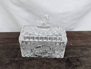 lot 65 image: Glass Butter Jar