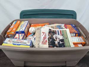 lot 85 image: Bin of SportsTwins Memorabilia