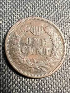 1868 US INDIAN HEAD CENT F15