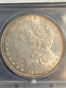 1904-O US MORGAN SILVER DOLLAR ICG MS64