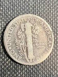 1921 US MERCURY DIME