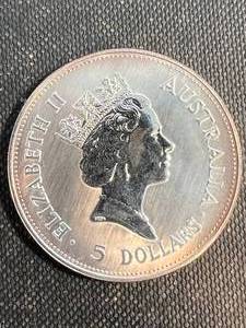1 TROY OZ .999 FINE SILVER 1990 AUSTRALIAN KOOKABURRA ROUND