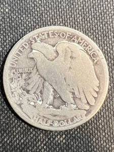 1916 US WALKING LIBERTY HALF DOLLAR (BETTER DATE)