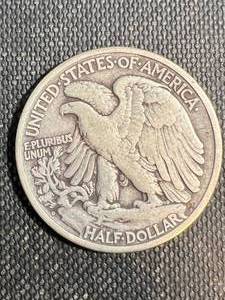 1929-D US WALKING LIBERTY HALF DOLLAR VF