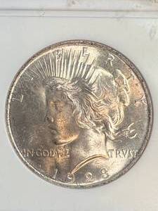 1923 US PEACE SILVER DOLLAR NGC MS64