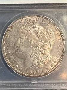 1887-S US MORGAN SILVER DOLLAR ICG MS61