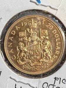 1967 CANADIAN $20 PROOF LIKE GOLD COIN