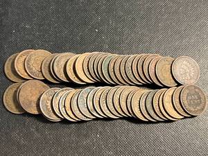 ROLL OF 50 US INDIAN HEAD CENTS