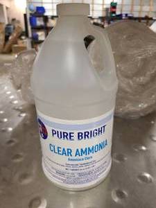 Box of Pure Bright Clear Ammonia jugs