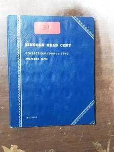 Partial Lincoln Cent Collection In Album 1909-1940 68 Coins In All