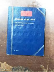 Partial Lincoln Cent Collection In Album 1909-1940 64 Coins In All
