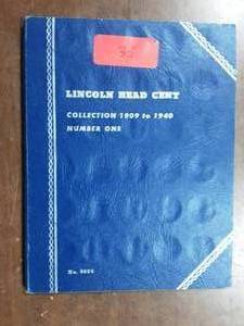Partial Lincoln Cent Collection In Album 1909-1940 58 Coins In All