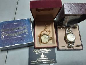 Jules Jurgensen Pocket Watch & Elgin Wrist Watch