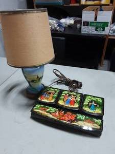 Trinket Box & Small Lamp