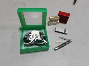 Imperial Pocket Knife, Alaska Belt Buckle, Money Clip & Razor