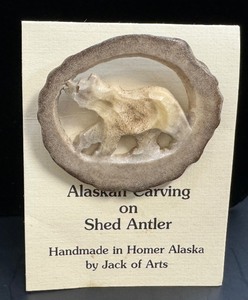 Shed Antler Handmade in Homer Alaska By Jack of Arts