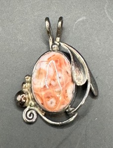 Sterling and Thomsonite Pendant