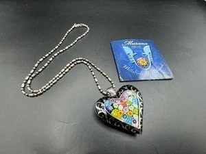 Murano Glass Heart Necklace