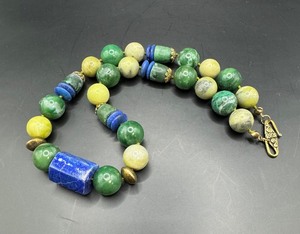 Beautiful Green and Blue Bead Necklace
