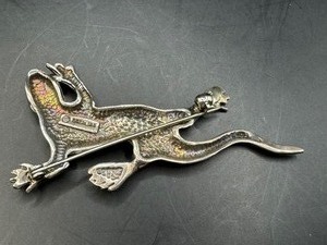 Cool Sterling Lizard Brooch