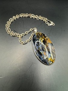 Beautiful Sterling Pietersite Necklace