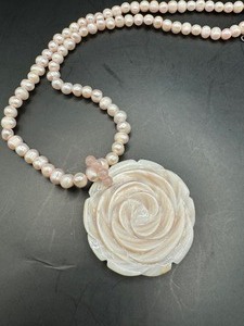 Pink Rose Necklace