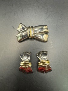 Matching Brooch and Earring Set
