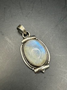 Moonstone and Sterling Pendant