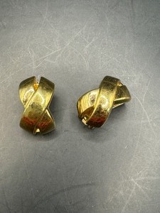 Christian Dior Gold Tone Earrings