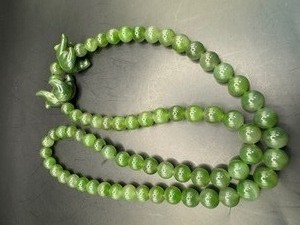 Cool Jade Necklace with Bears