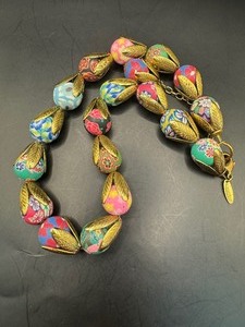 Amazing Lenora Dame Colorful and Gold Necklace