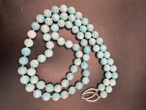 Aquamarine Bead Necklace
